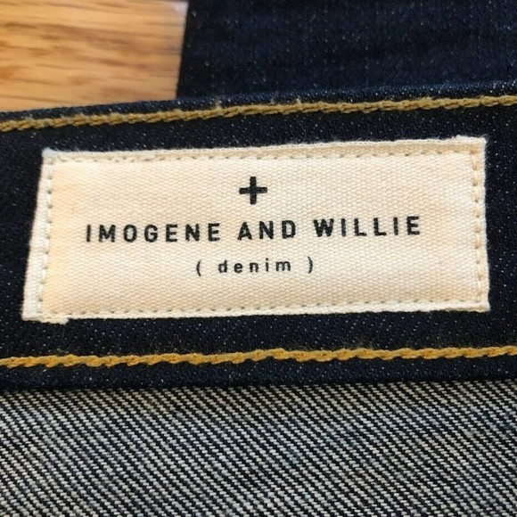 Imogene and Willie Men's 29 Barton Slim Dark Wash Straight Cut Made in USA - Picture 3 of 9